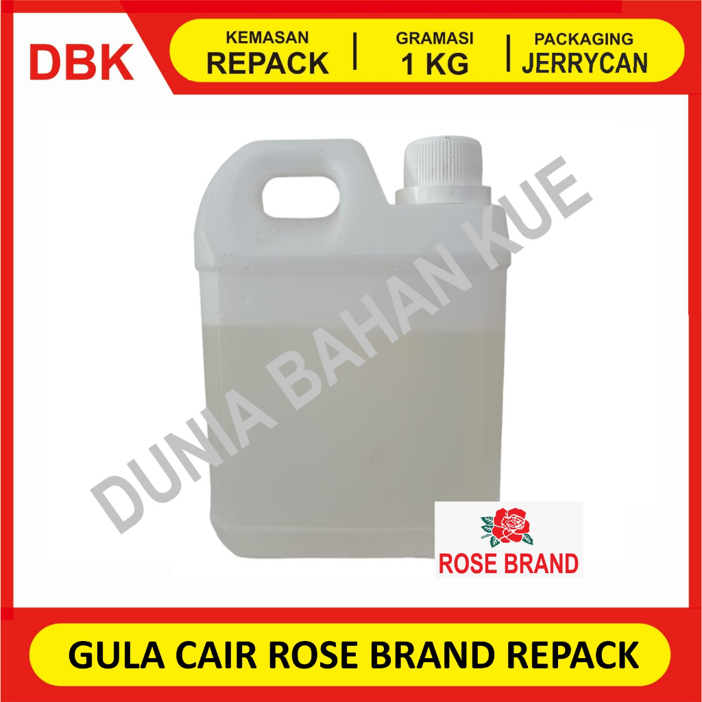 

ROSE BRAND GULA CAIR FRUCTOSE / GULA CAIR SIRUP FRUKTOSA - REPACK 1 KG