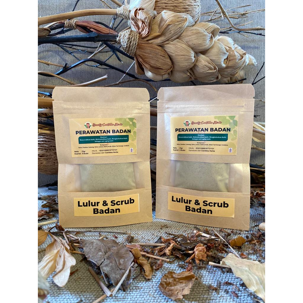 Lulur & Scrub Badan Organik Cantikka / Lulur & Scrub Alami / Menghaluskan dan Mencerahkan Kulit