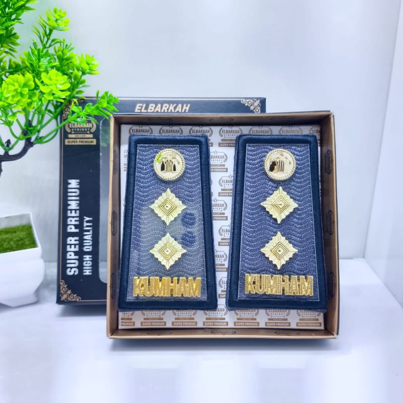 PANGKAT PDH KUMHAM 4A AKRILIK LIS BORDIR HITAM SUPER PREMIUM TERBARU WARNA ABU KEWENANGAN IMIGRASI K