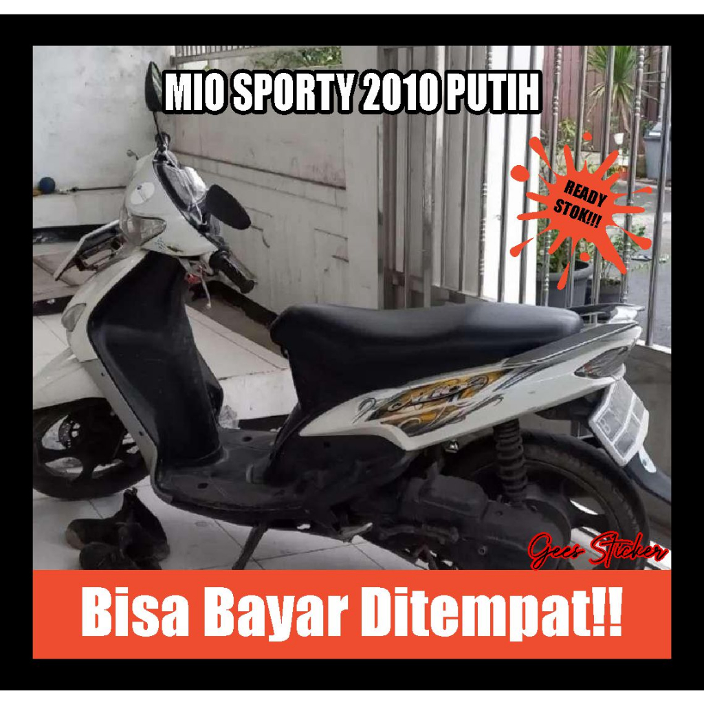 striping mio sporty 2010 putih
