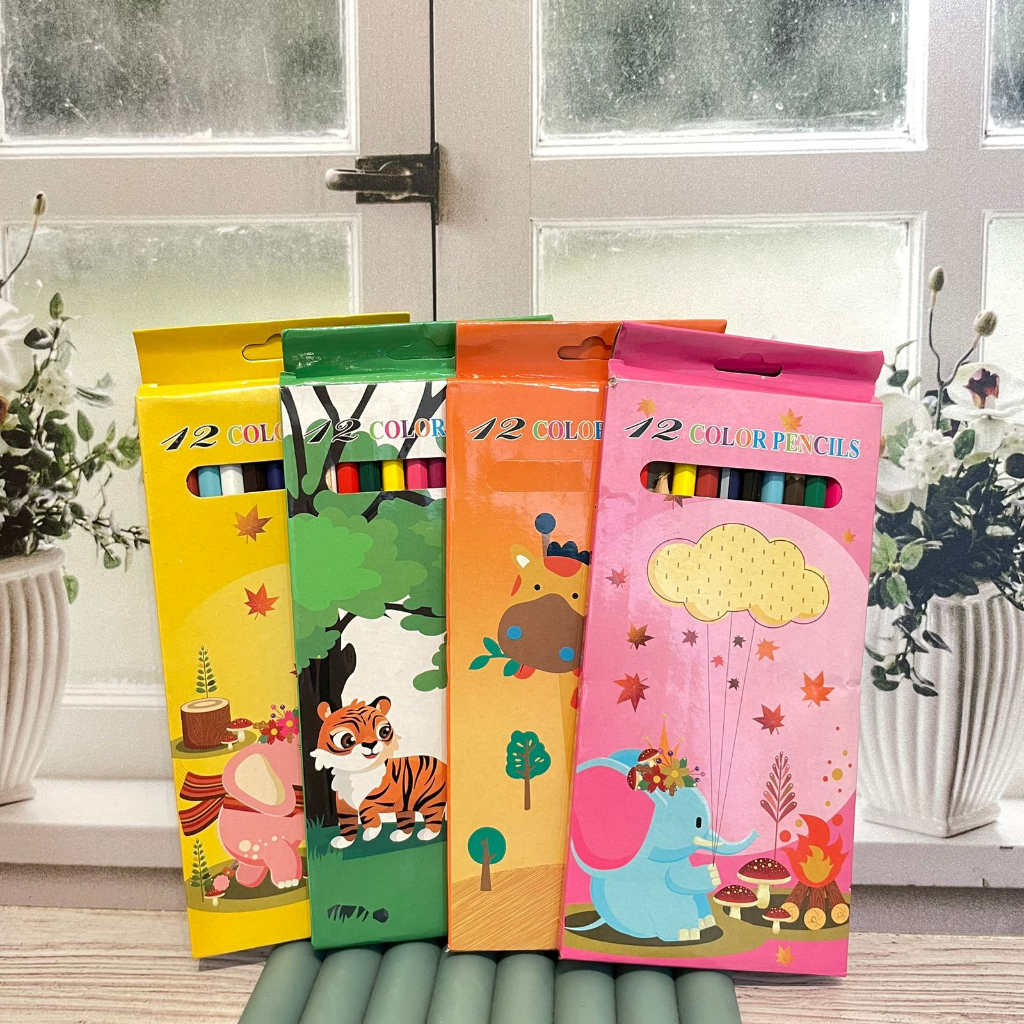 

Pensil Warna Warni 16 cm Panjang 1 pack lusinan Isi 12 pcs - pencil tekan original asli tebal