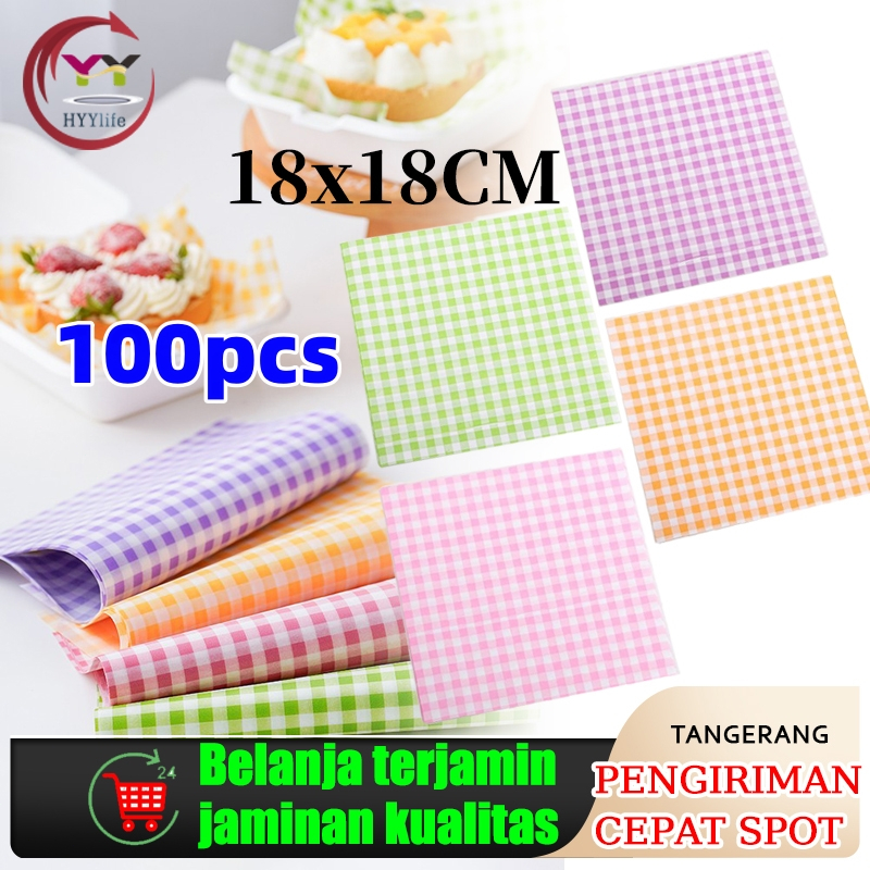 

100Pcs Wax Paper Sandwich Wrapping Paper Kertas Greaseproof Kertas Penggoreng Udara