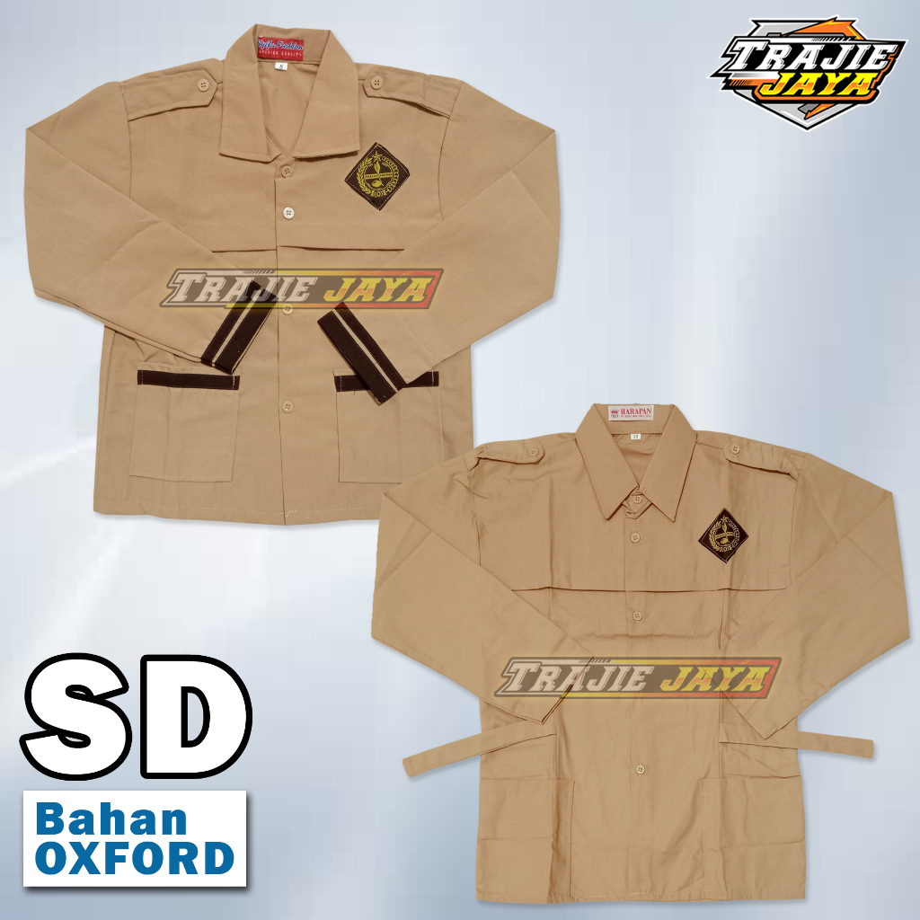 Baju pramuka cewe SD lengan panjang