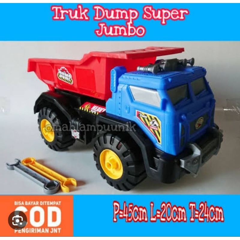 MAINAN MOBIL DUMP TRUK PASIR JUMBO MAINAN DUMP TRUCK JOMPLANG JUMBO