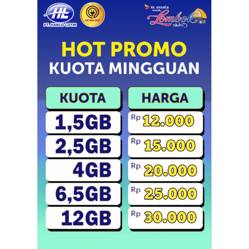PAKET XL HOTROD 2,5GB (KIRIM KODE VOUCER VIA CHAT / TEMBAK PAKET)