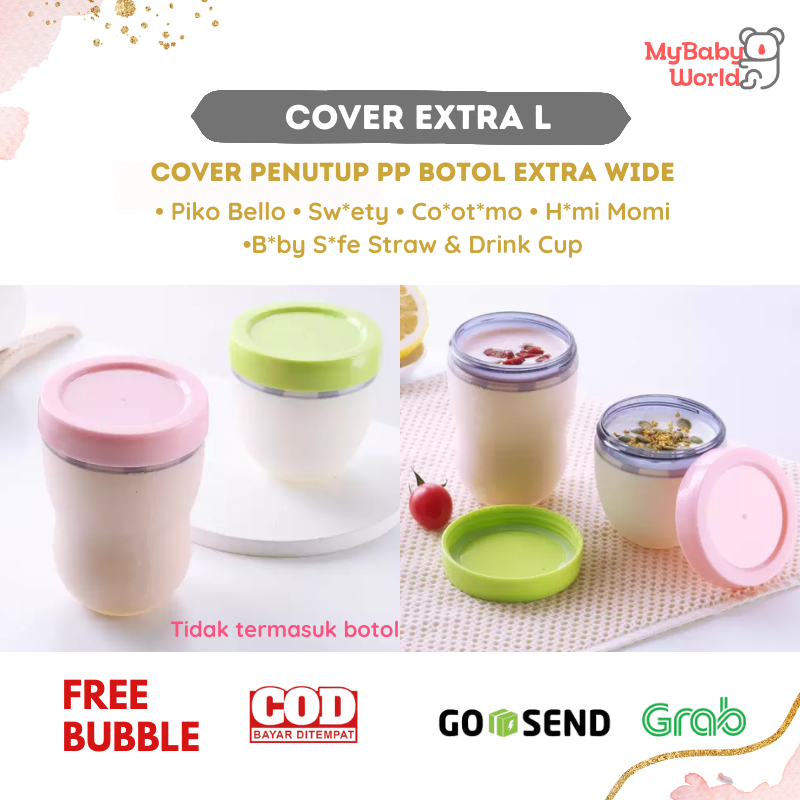 MBW - cover penutup botol simpan asi mpasi bahan PP extra wide untuk botol susu