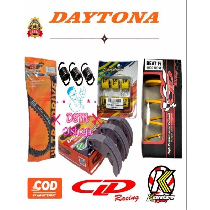 PAKET UPGRADE CVT PAKET KIRIAN BEAT FI, VARIO 110, SCOOPY FI, BEAT ESP/STREET 2016-2019, SPACY FI