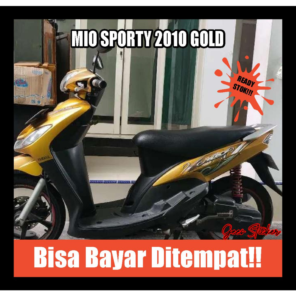 striping mio sporty 2010 gold