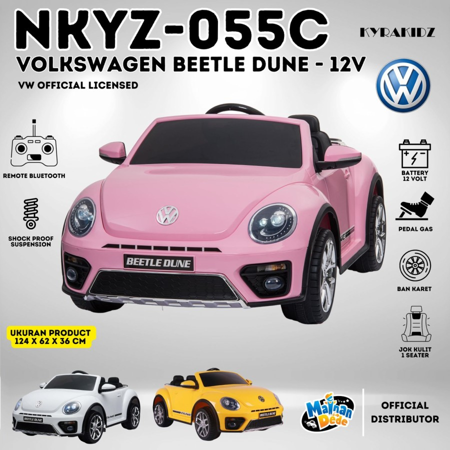 Mainan Mobil Aki Anak VW Beetle Dune Licensed NKYZ 055C Kyrakidz