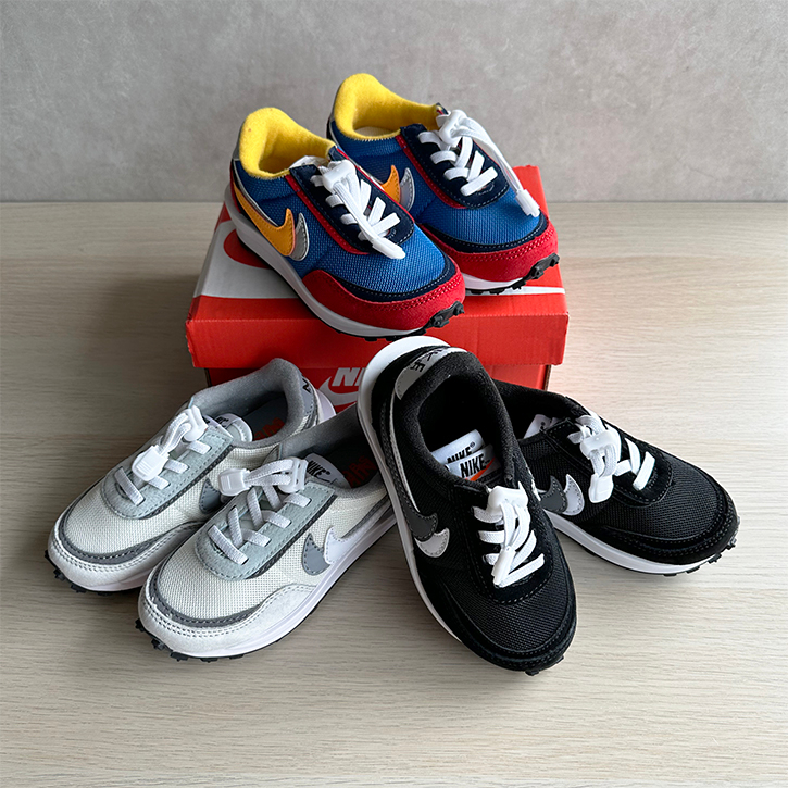 Sacaii Kids Shoes | Sepatu Anak Sneakers Sekolah Serut | Size 23-35 | Black Hitam Putih Panda Red Me