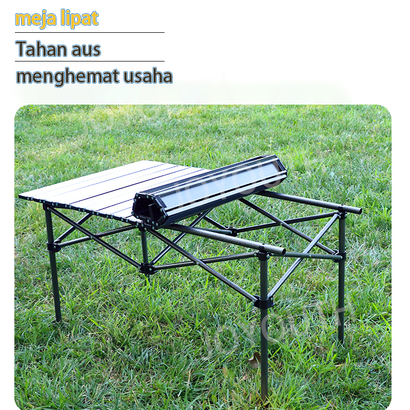 【Ready Stock】Meja Lipat Outdoor Meja portabel stabil Aluminium Meja Lipat Camping