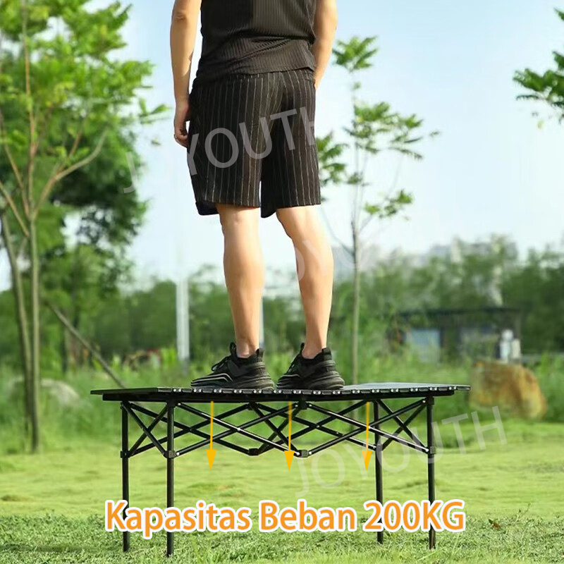 【Ready Stock】Meja Lipat Outdoor Meja portabel stabil Aluminium Meja Lipat Camping