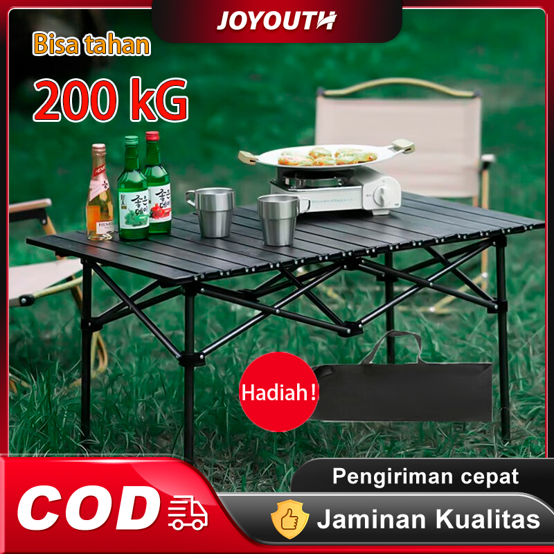 【Ready Stock】Meja Lipat Outdoor Meja portabel stabil Aluminium Meja Lipat Camping