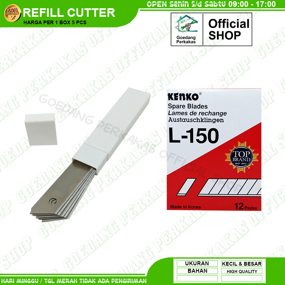

Refill Cutter Besar Kenko L150 Isi Spare Blade Per Tube