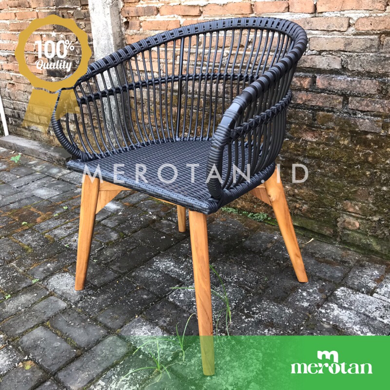 Kursi Cafe Rotan Sintetis / Kursi Teras Rotan Sintetis / Kursi Rotan