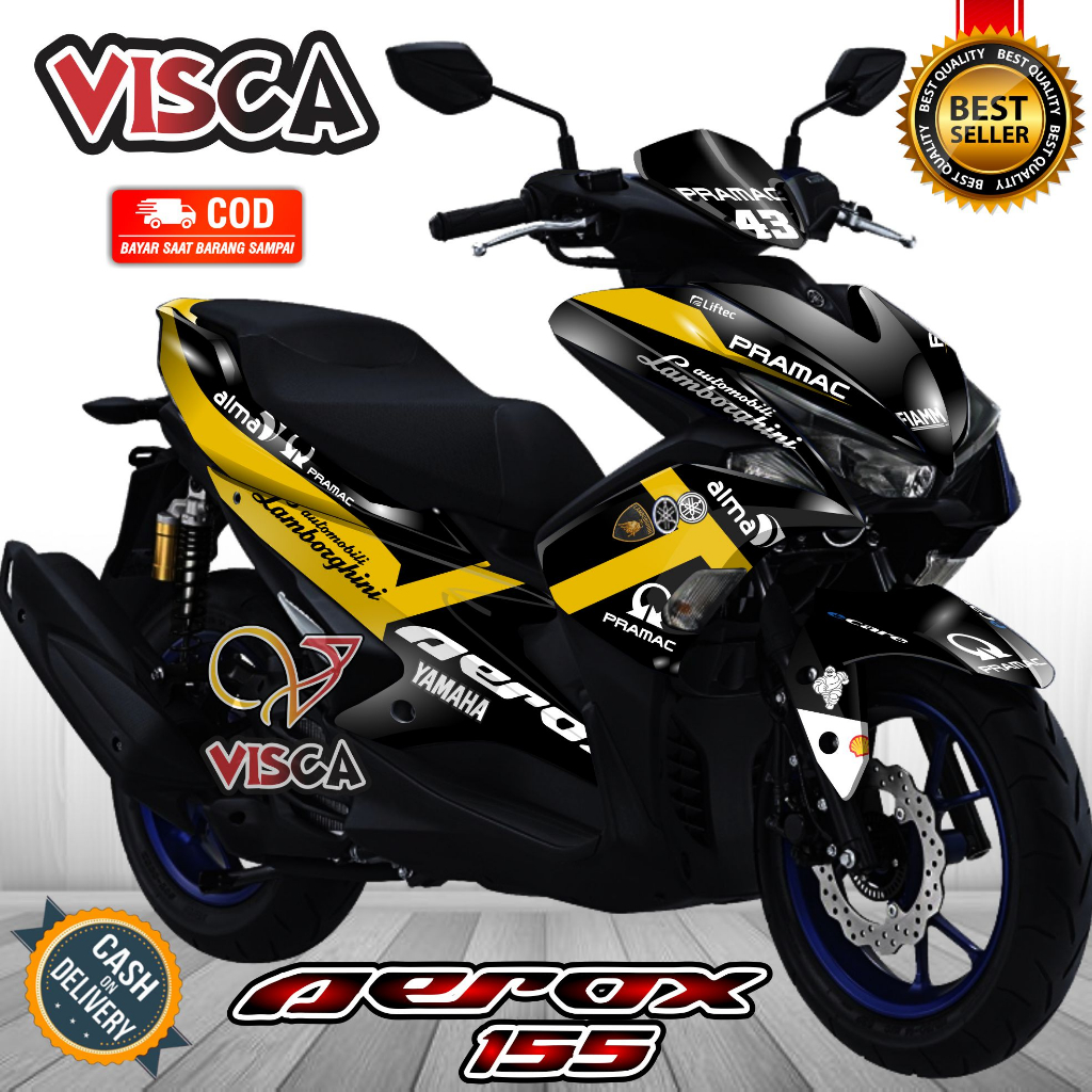 Decal Aerox 155 Old Full Body Stiker Aerox 155 Old Keren Striping Aerox 155 Old Variasi Decal Hologr