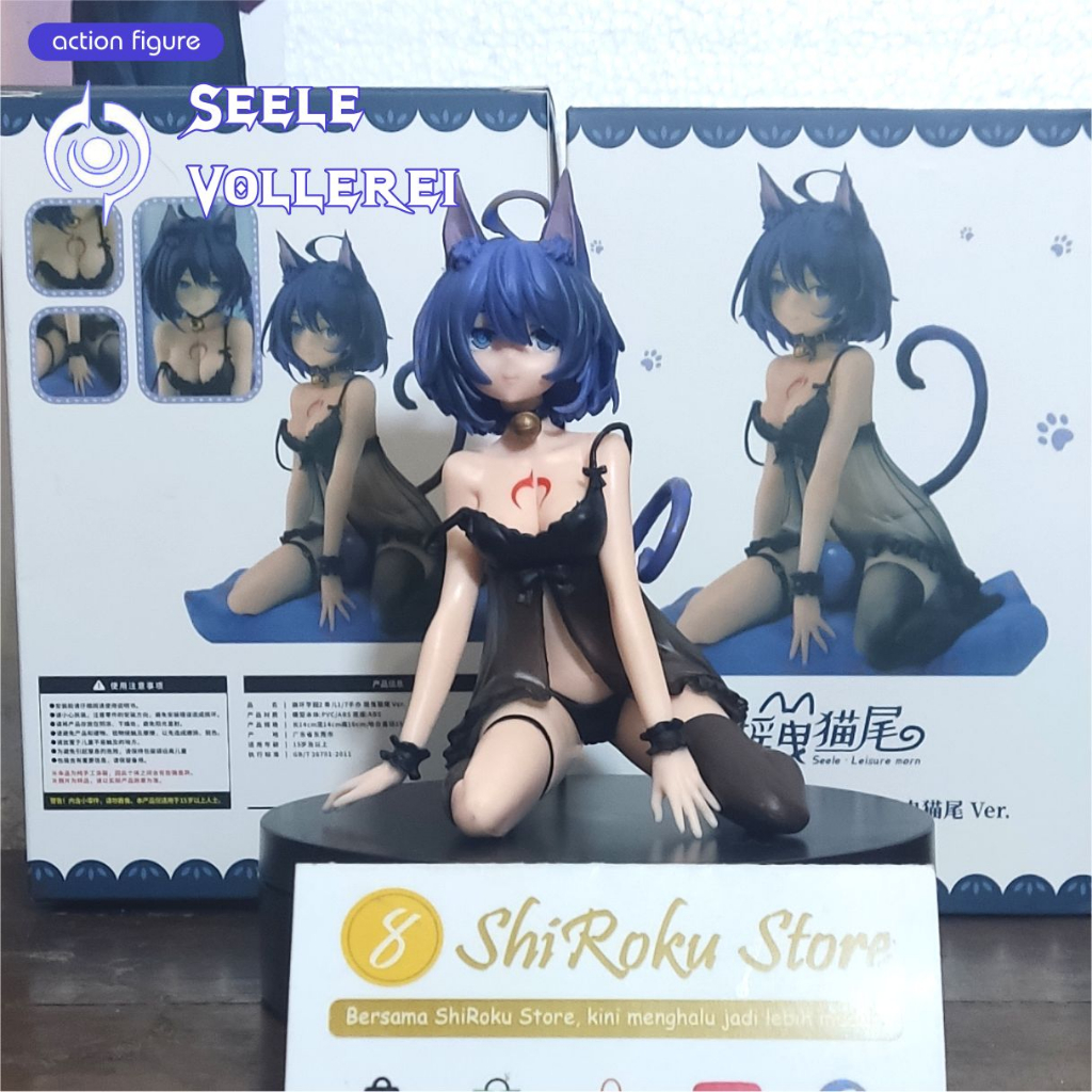 Action Figure Seele Vollerei Leisure Morn / Swaying Cat Tail / Shippo Yuri ver. dari Game Anime Honk