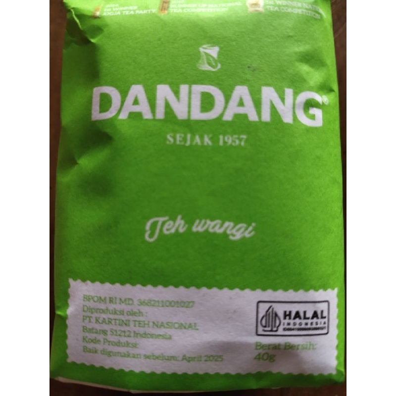 

TEH CAP DANDANG/TEH PREMIUM CAP DANDANG/TEH WANGI MELATI 40gram