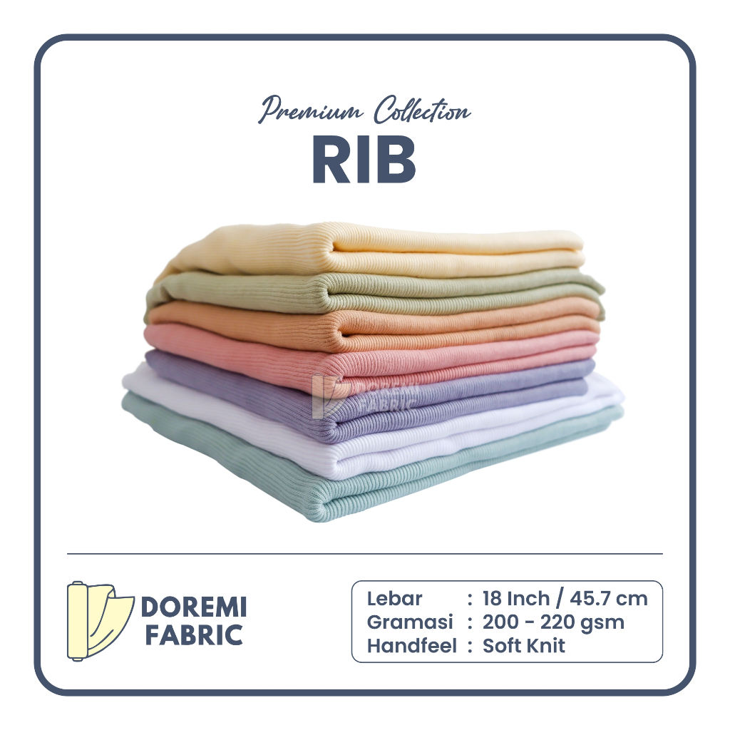 (ROLL) Kain DOREMI RIB PE PREMIUM