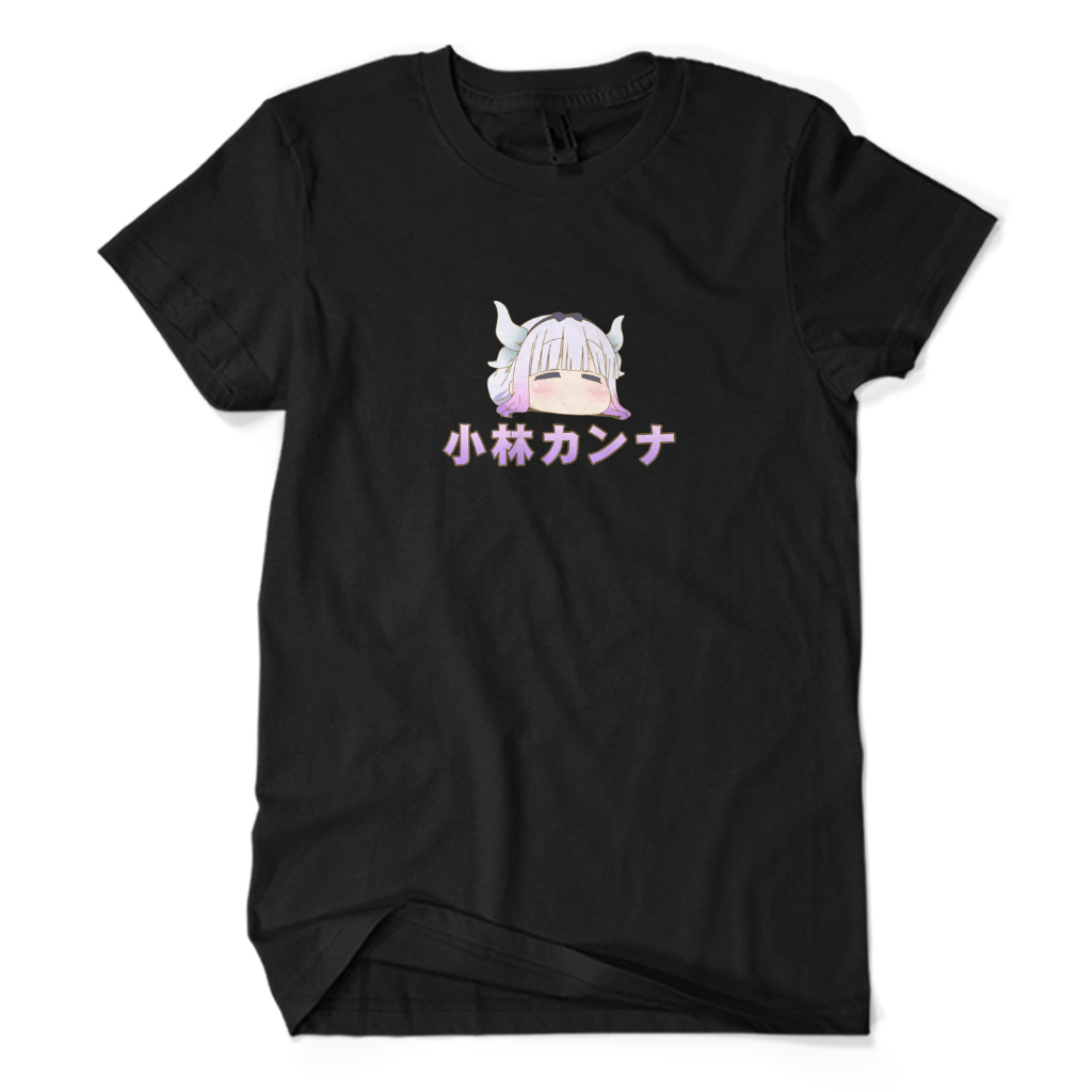 Kaos Pria Premium KANNA MISS KOBAYASHI'S DRAGON MAID - Baju Anime Manga Otaku Jepang Unisex Dewasa