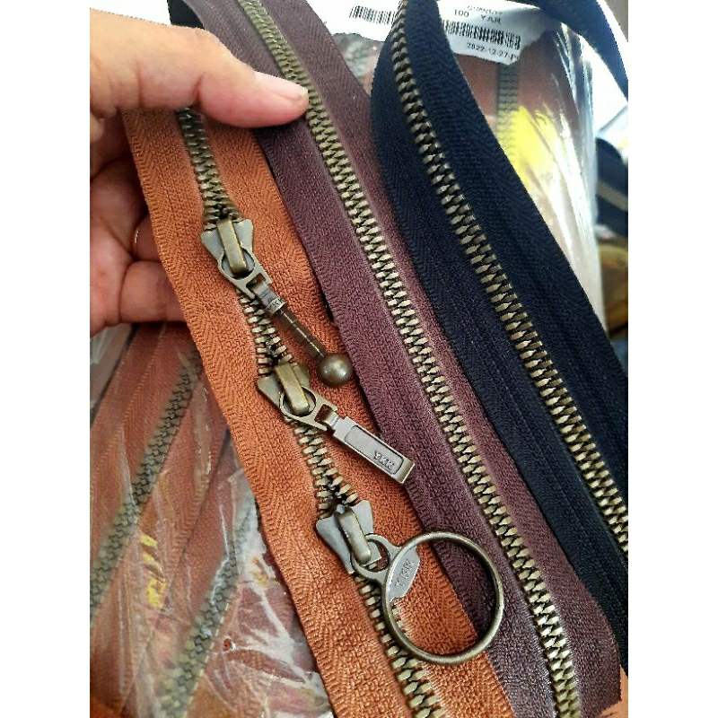 Resleting YKK metalux No 5 - dijual per meter original ykk | resleting vislon | resleting tas | baha