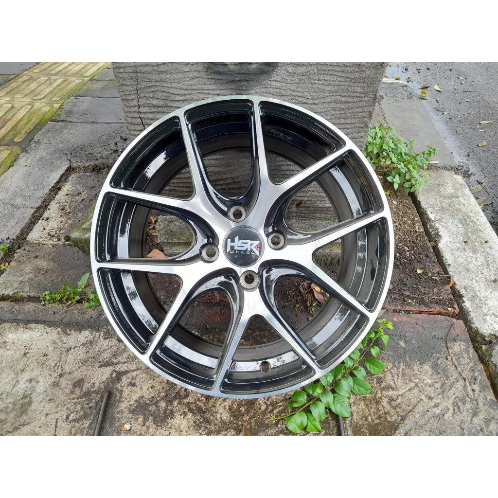 VELG HSR VITAL R15X7 HOLE 4X100 ET38 BLACK FOLISH