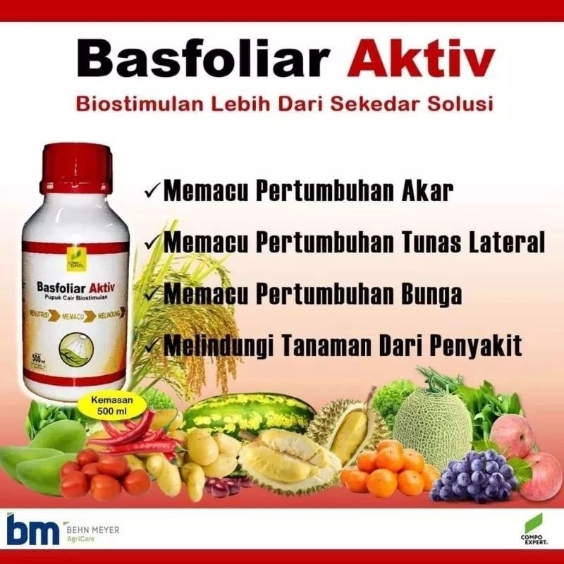 basfoliar aktif 500 ml - pupuk nutrisi untuk buah dan bunga produksi behn mayer