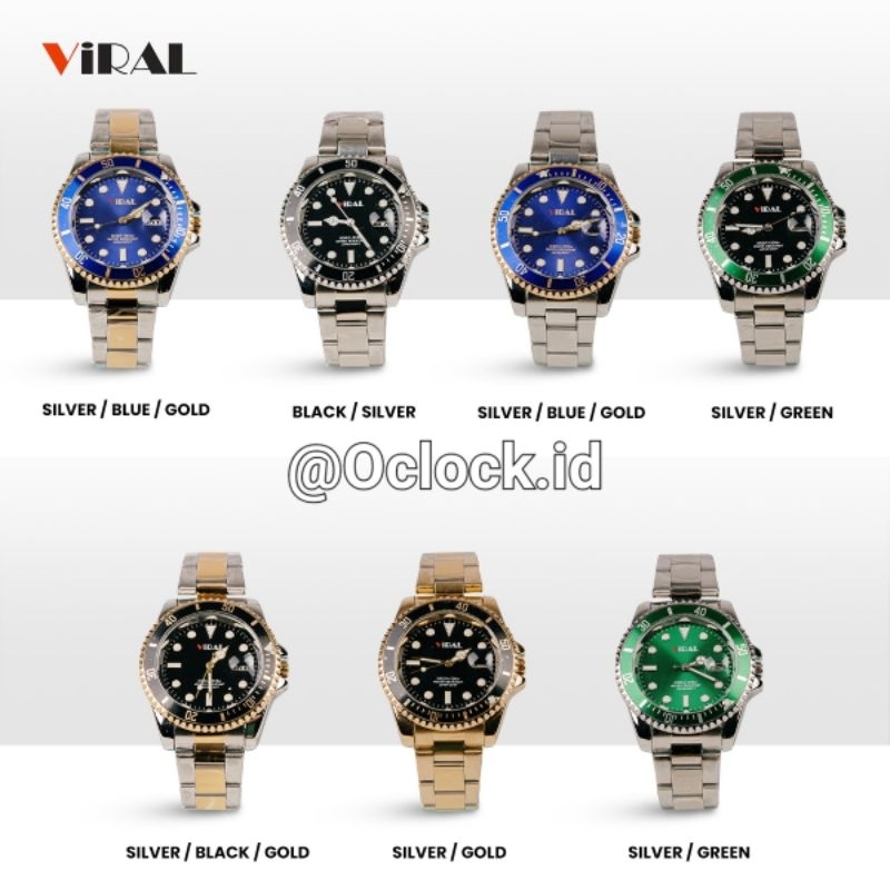 JAM TANGAN ANALOG MERK VIRAL UNISEX  BAHAN PREMIUM IDR 125.000