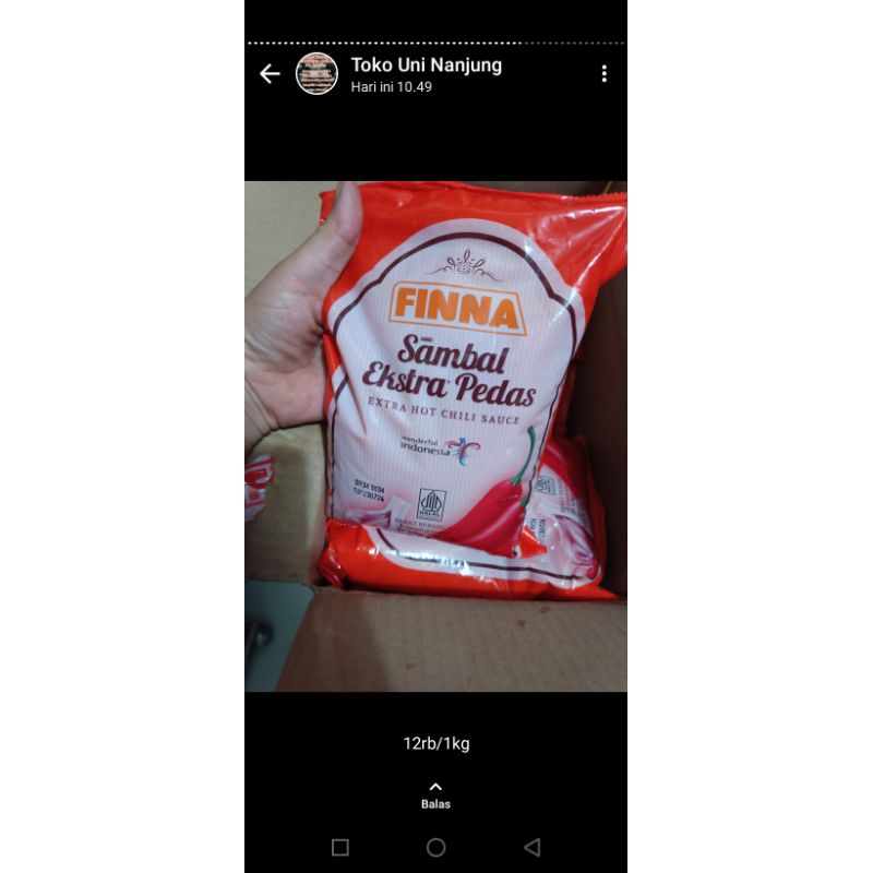 

Finna Saos Sambal Pedas Kiloan