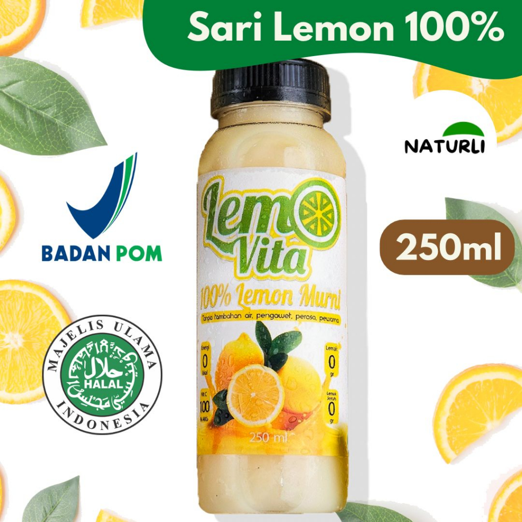 

BPOM Sari Lemon 100% Murni Lemovita 250ml Fresh Jus Sari Lemon Diet Alami Sehat Murni Murah Naturli
