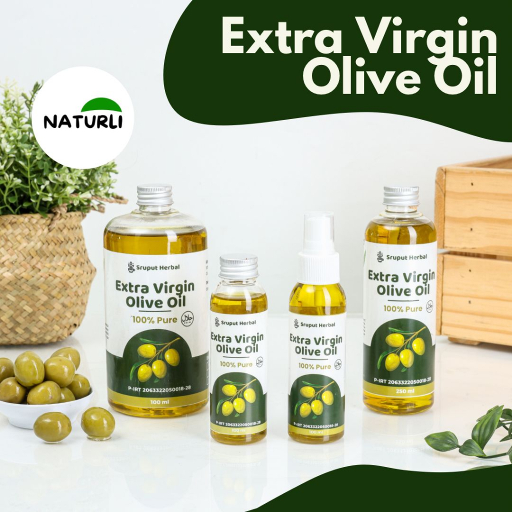

Naturli Minyak Zaitun - Extra Virgin Olive Oil Murni Botol Minyak Zaitun asli