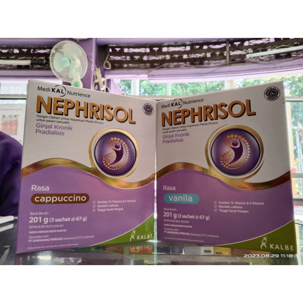 

SUSU NEPHRISOL 201GR - Nutrisi untuk gangguan ginjal kronis belum dialisis