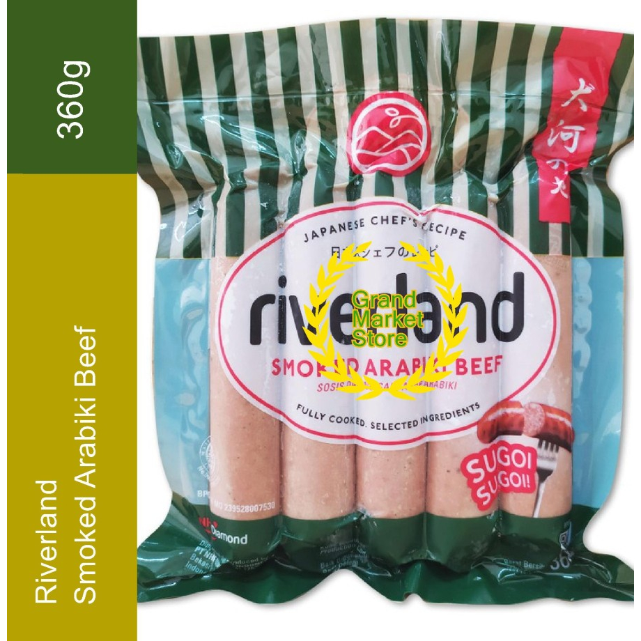 

Riverland Smoked Arabiki Beef Sausage / Sosis Ala Jepang 360 gr Frozen