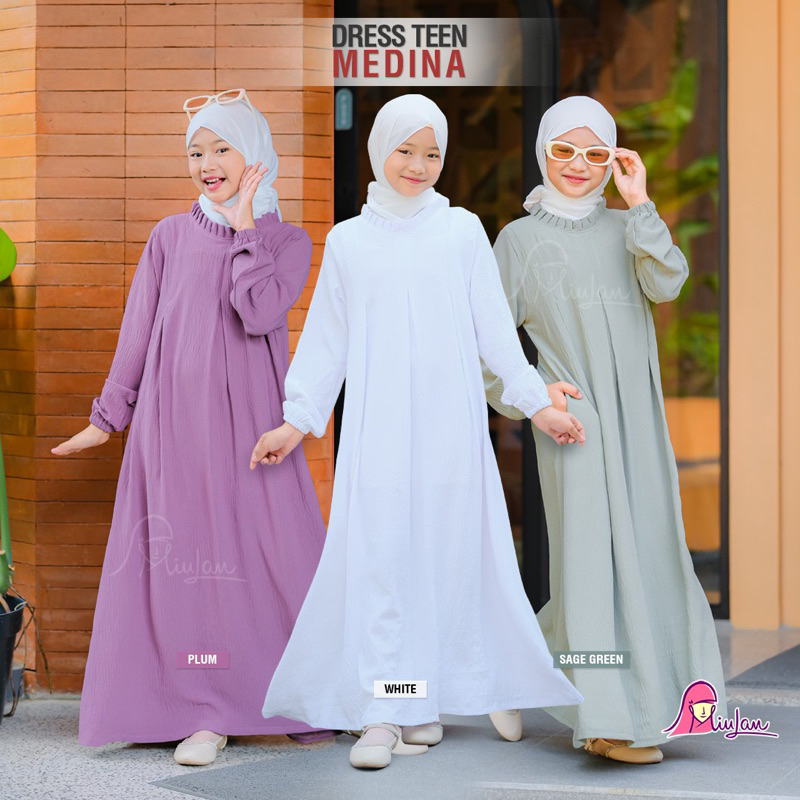 GAMIS REMAJA DRESS TEEN MEDINA ORIGINAL MIULAN [BISA COD]