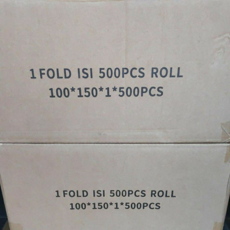 

1 DUS 24 ROLL Sticker Kertas Thermal / Thermal Label 100 x 150 mm A6 500 pcs