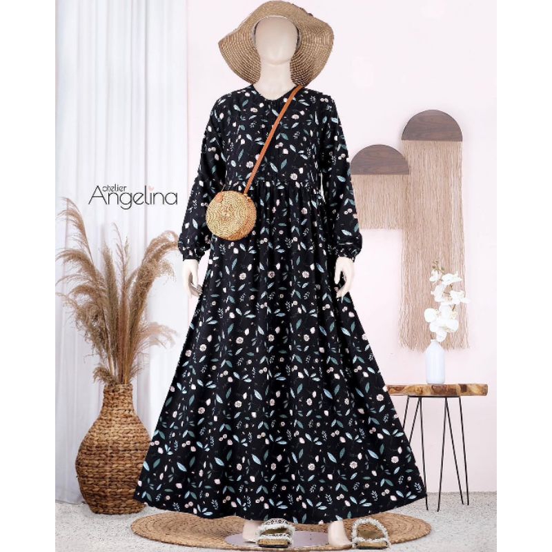 IBERIS - Black | Sarah Dress Vitton Viscose Cotton Size L Original by Atelier Angelina (Juni 2022)