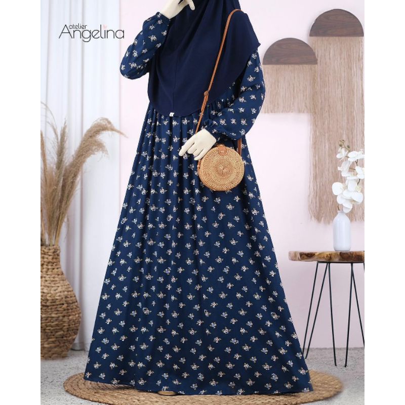 MALLOW - Dark Denim | Sarah Dress Basic Viscose Size M Original by Atelier Angelina (Juni 2022)