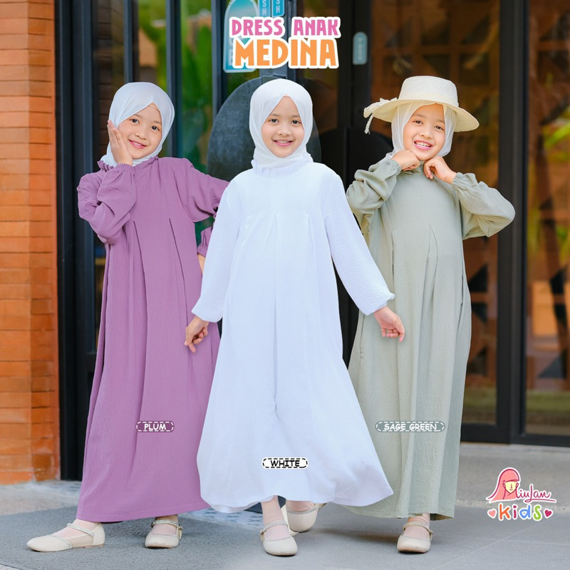 GAMIS ANAK DRESS ANAK MEDINA ORIGINAL MIULAN [BISA COD]