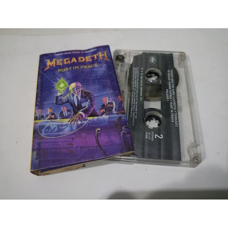 kaset Megadeth rust in peace