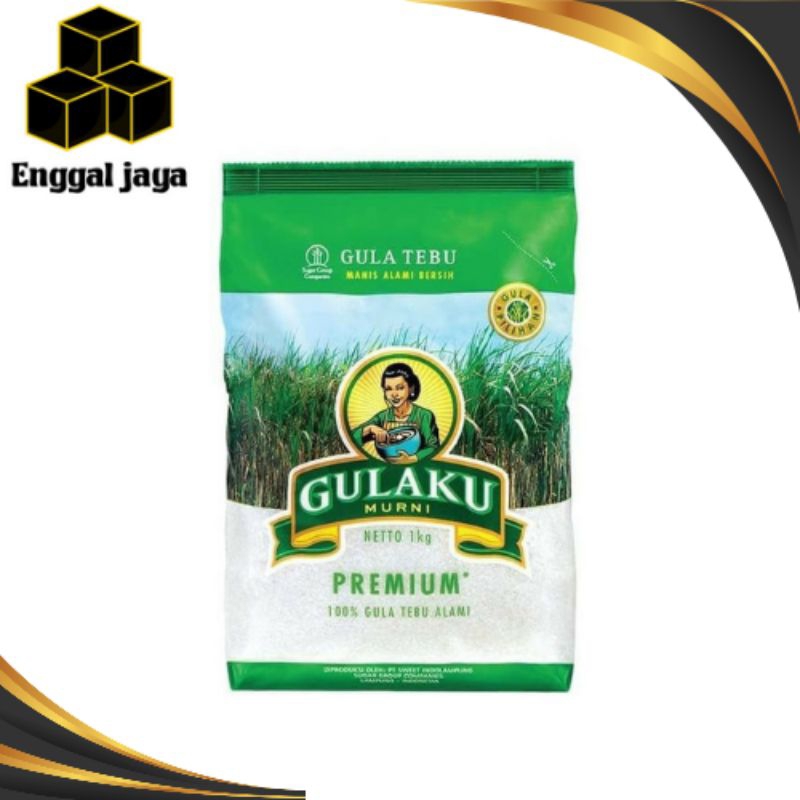 

HIJAU - Gula Pasir Gulaku 1Kg / Gula Premium | ENGGAL JAYA