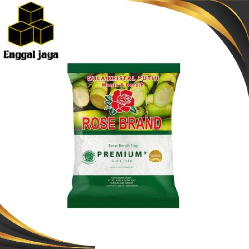 

ROSE BRAND - Gula Pasir Premium 1kg / Gula Pasir Kristal Putih | ENGGAL JAYA