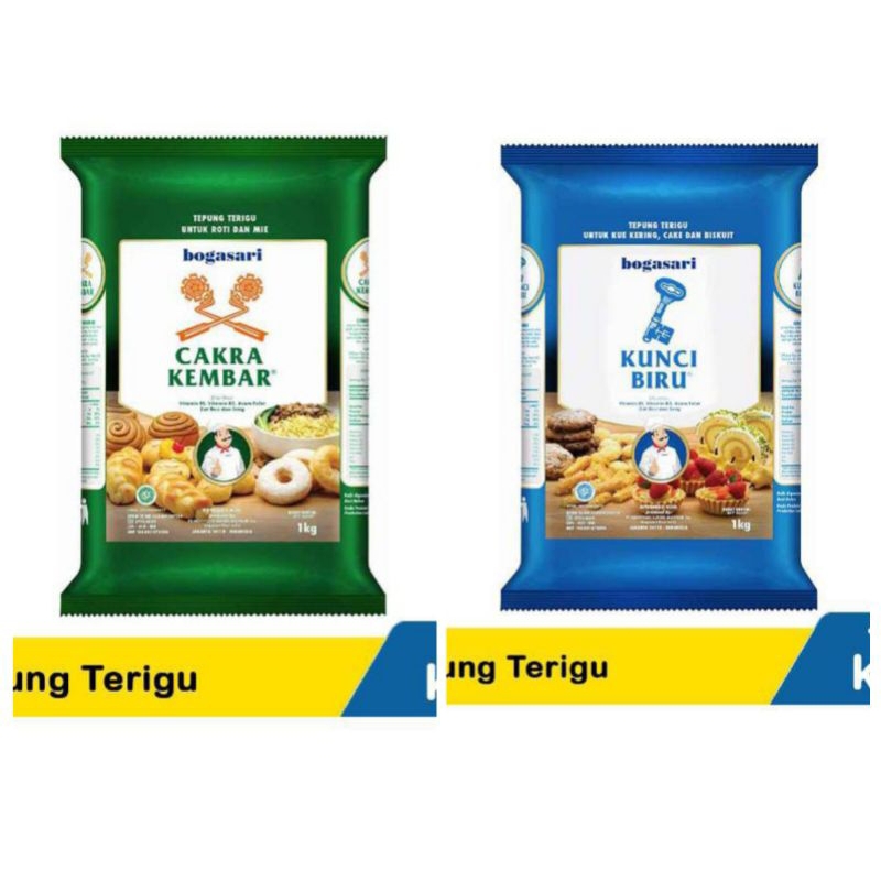 

Tepung Terigu Cakra Kembar/Kunci Biru 1kg