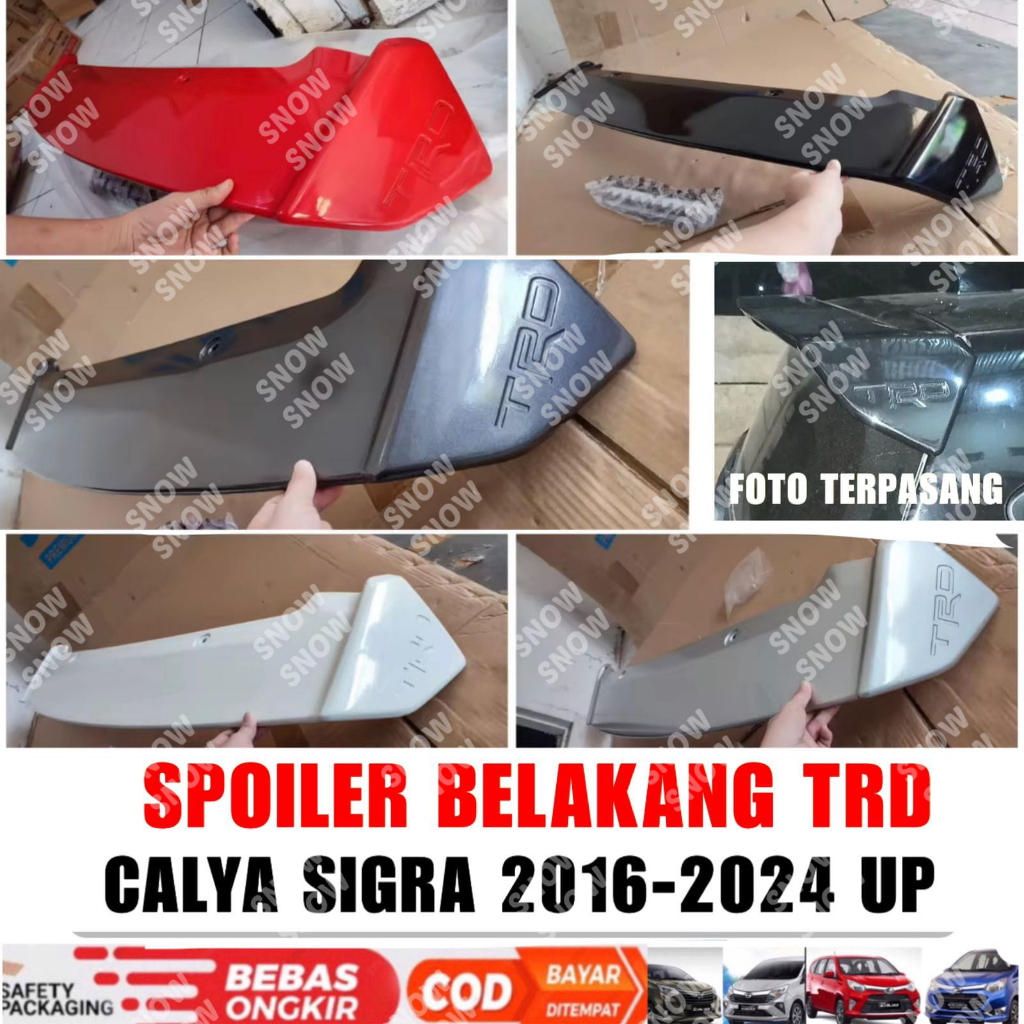 Spoiler Belakang Calya Sigra 2016 2022 2023 2024 2025 TRD Warna Body Model Lampu