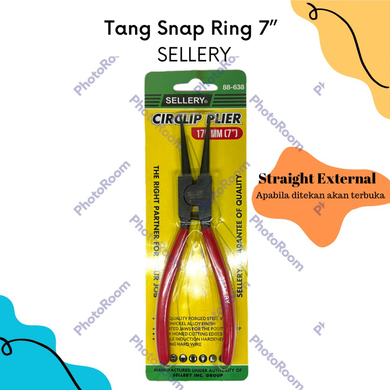 Sellery Tang Snap Ring Lurus 7” | Sellery Tang Snap Ring Lurus Buka 7” | Sellery Tang Circlip Lurus 