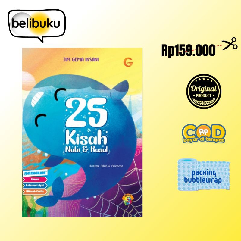 25 kisah Nabi dan Rasul GIP Hardcover buku cerita nabi anak muslim