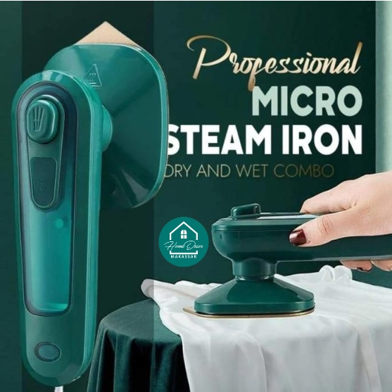 Setrika Uap Mini Elektrik Portable Dry Iron With Spray