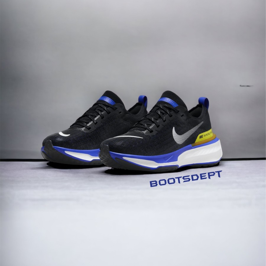 Nike Invincible Run 3 - Black/Racer Blue (100% Authentic)