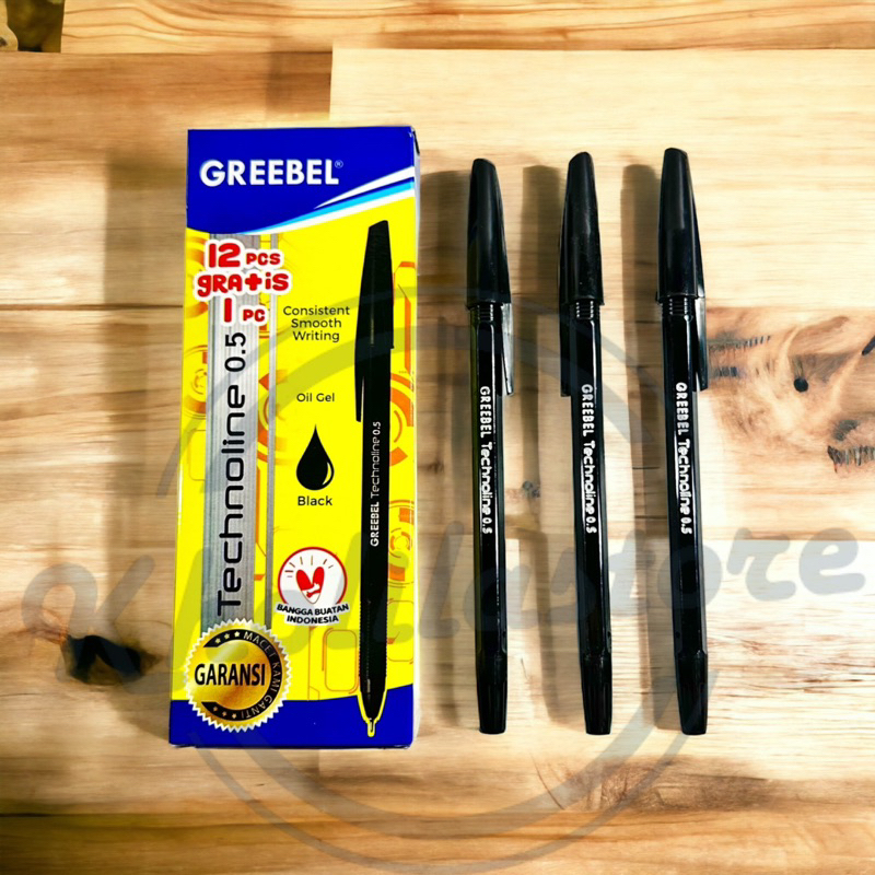 

(13 pcs) Pulpen Greebel Technoline 0.5 isi 12+1 pcs