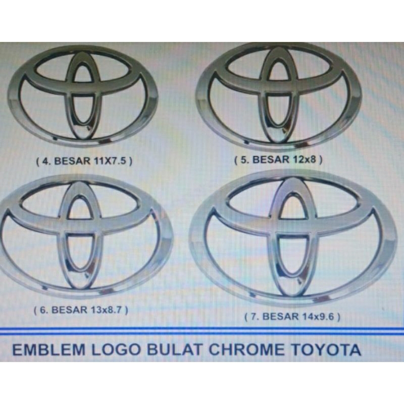 EMBLEM LOGO TOYOTA