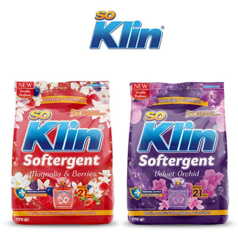 So Klin Softergent 770g | Detergent Bubuk | Deterjen Bubuk | So Klin Bubuk
